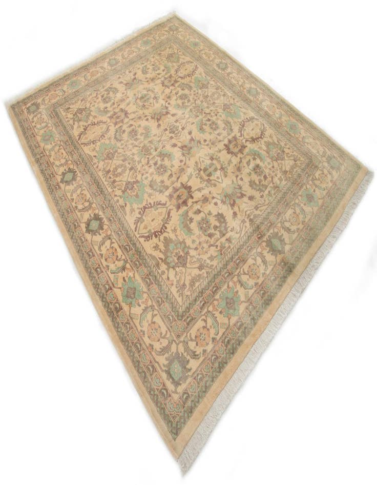 Detail image of  8' 3 x 9' 10  Hand Knotted Indo Ziegler Wool Rug