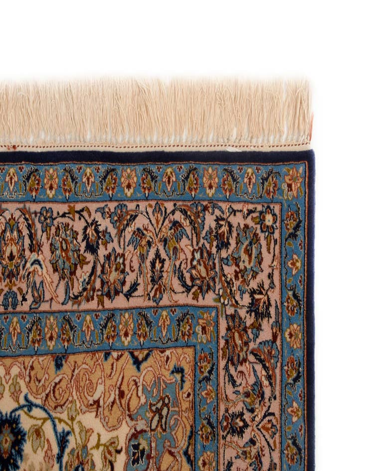 Detail image of  3' 7 x 5' 5  Hand Knotted Isfahan Persian Rug