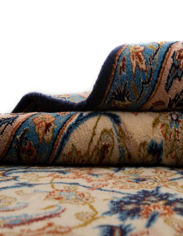 Detail image of  3' 7 x 5' 5  Hand Knotted Isfahan Persian Rug