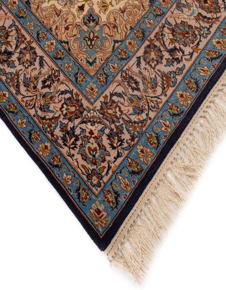 Detail image of  3' 7 x 5' 5  Hand Knotted Isfahan Persian Rug