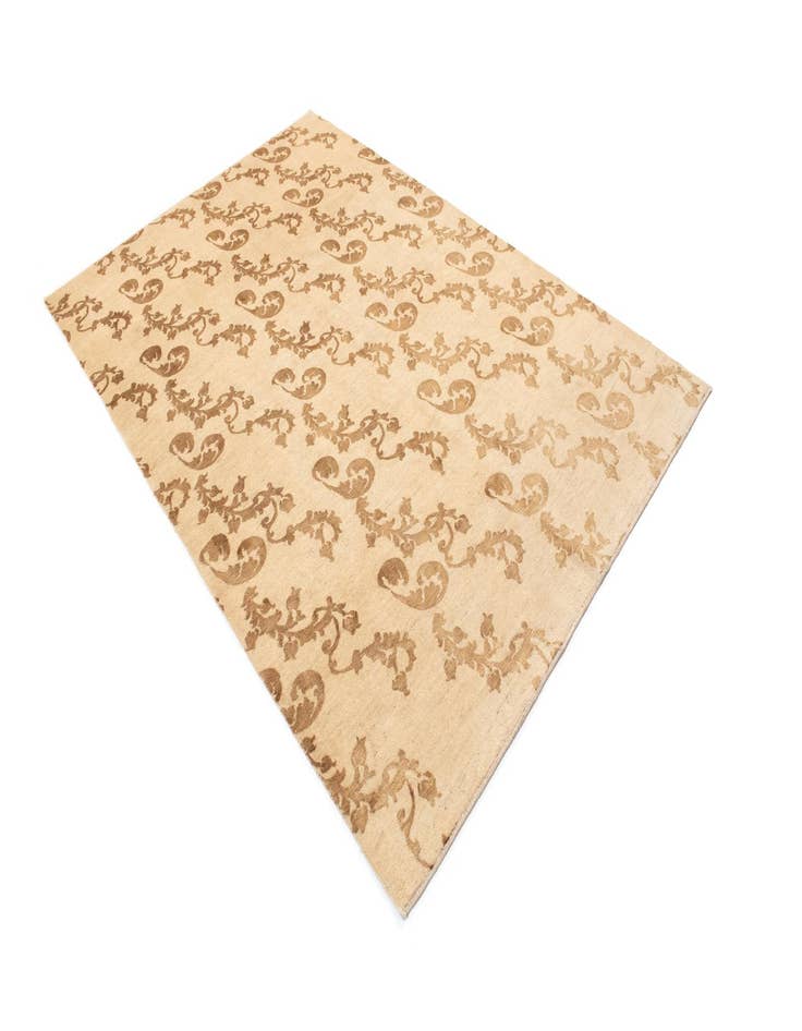 Detail image of  5' 3 x 7' 11  Hand Knotted Isfahan Persian Rug