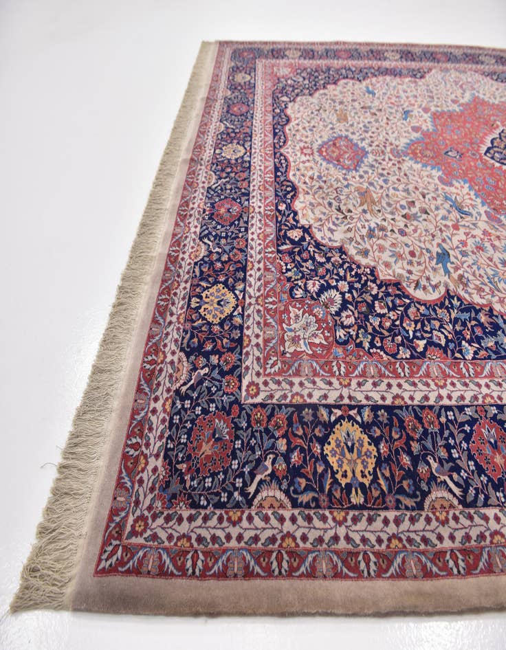 Detail image of  7' 2 x 9' 7  Hand Knotted Isfahan Oriental Wool Rug