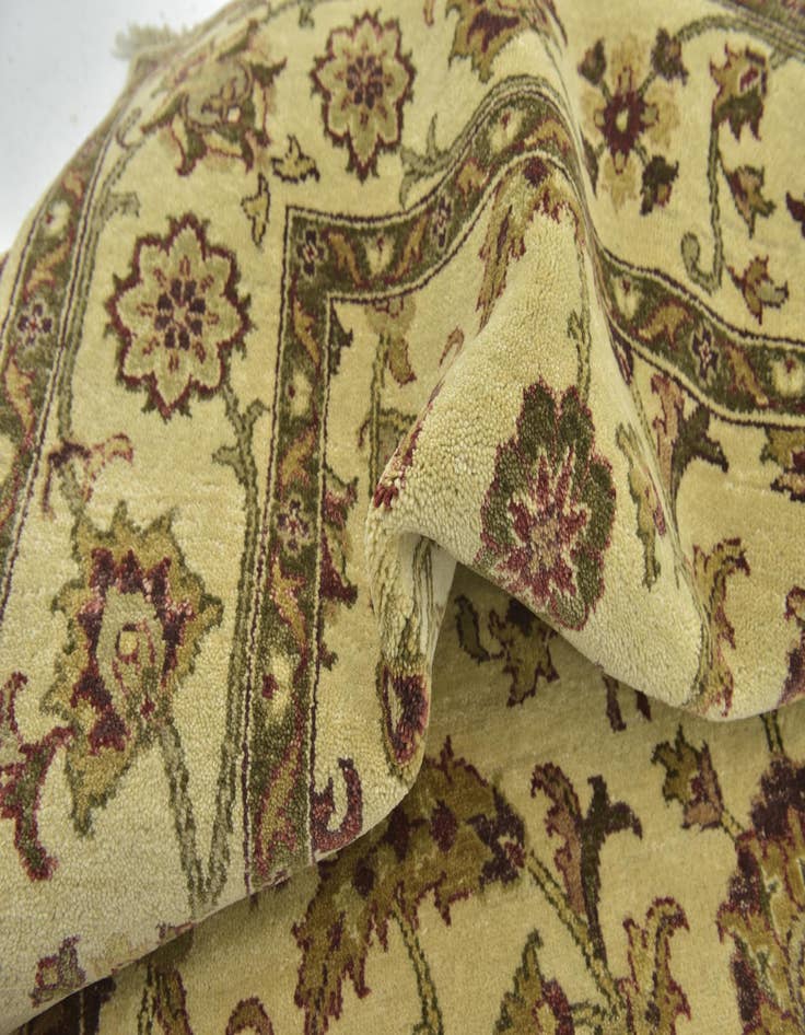 Detail image of  5' 8 x 8' 3  Hand Knotted Jaipur Agra Wool Rug