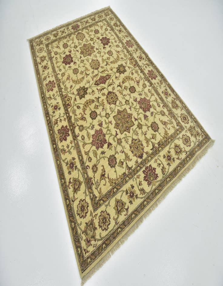 Detail image of  5' 8 x 8' 3  Hand Knotted Jaipur Agra Wool Rug