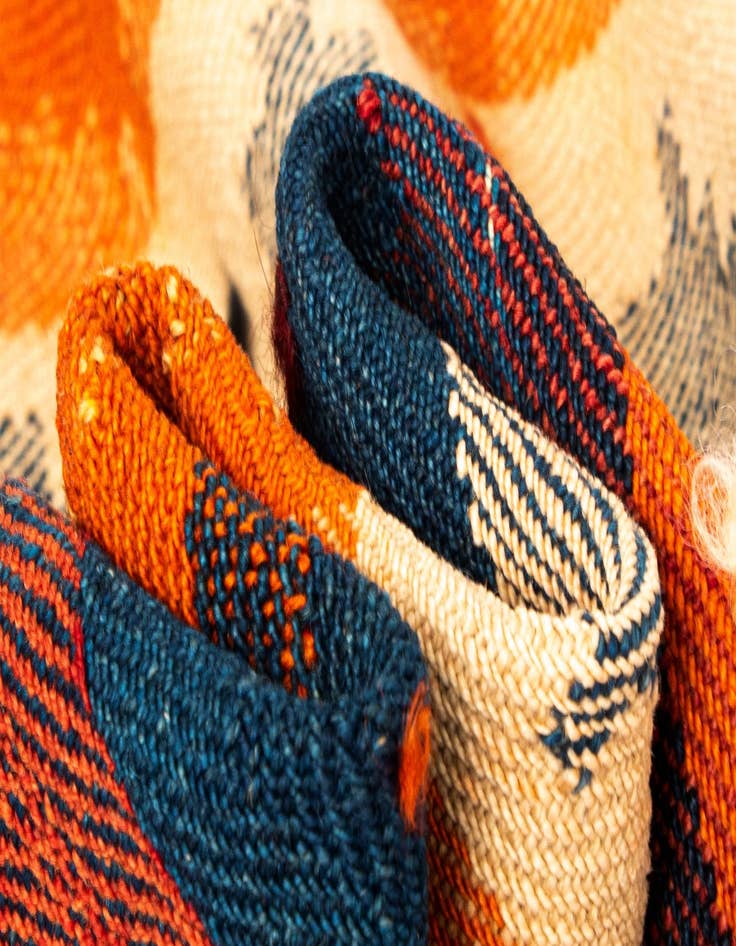 Detail image of  3' 9 x 7' 5 Jajim Wool Rug