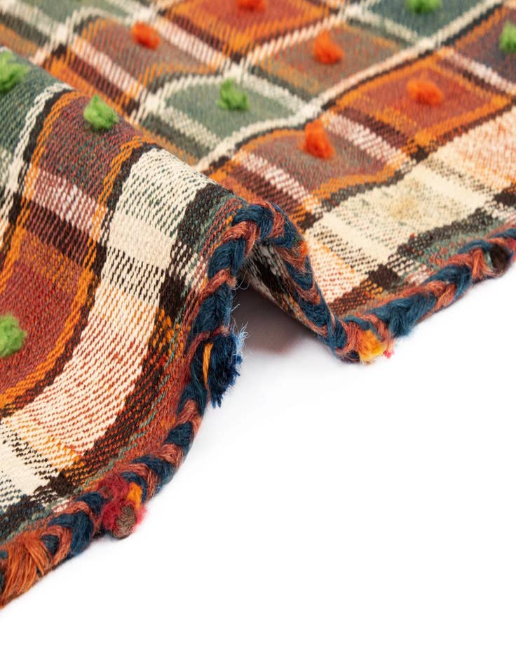 Detail image of  4' 1 x 7' 3 Jajim Wool Rug