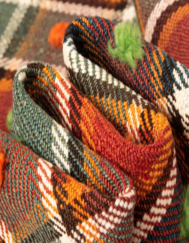 Detail image of  4' 1 x 7' 3 Jajim Wool Rug