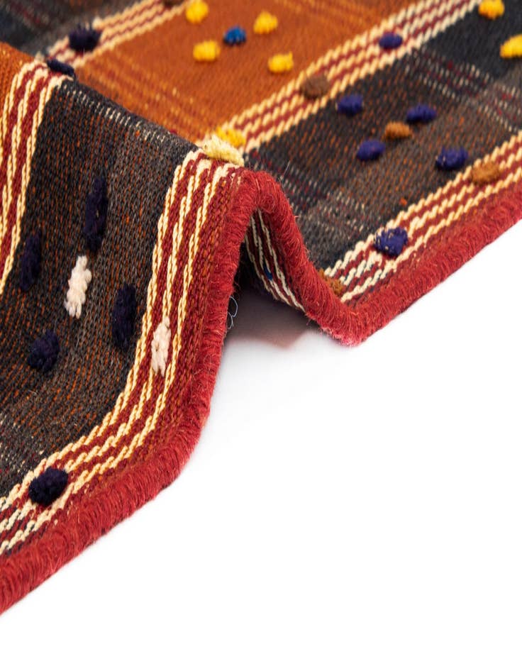 Detail image of  4' 8 x 6' 9 Jajim Wool Rug