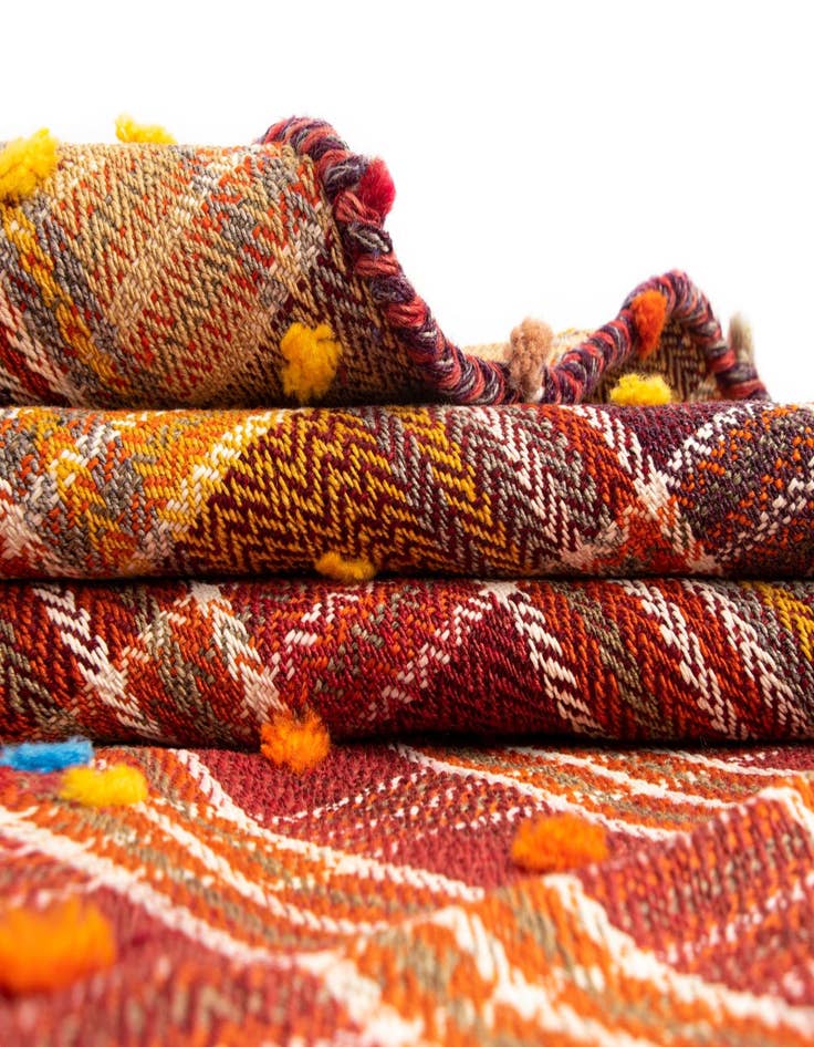 Detail image of  5' 3 x 6' 10 Jajim Wool Rug