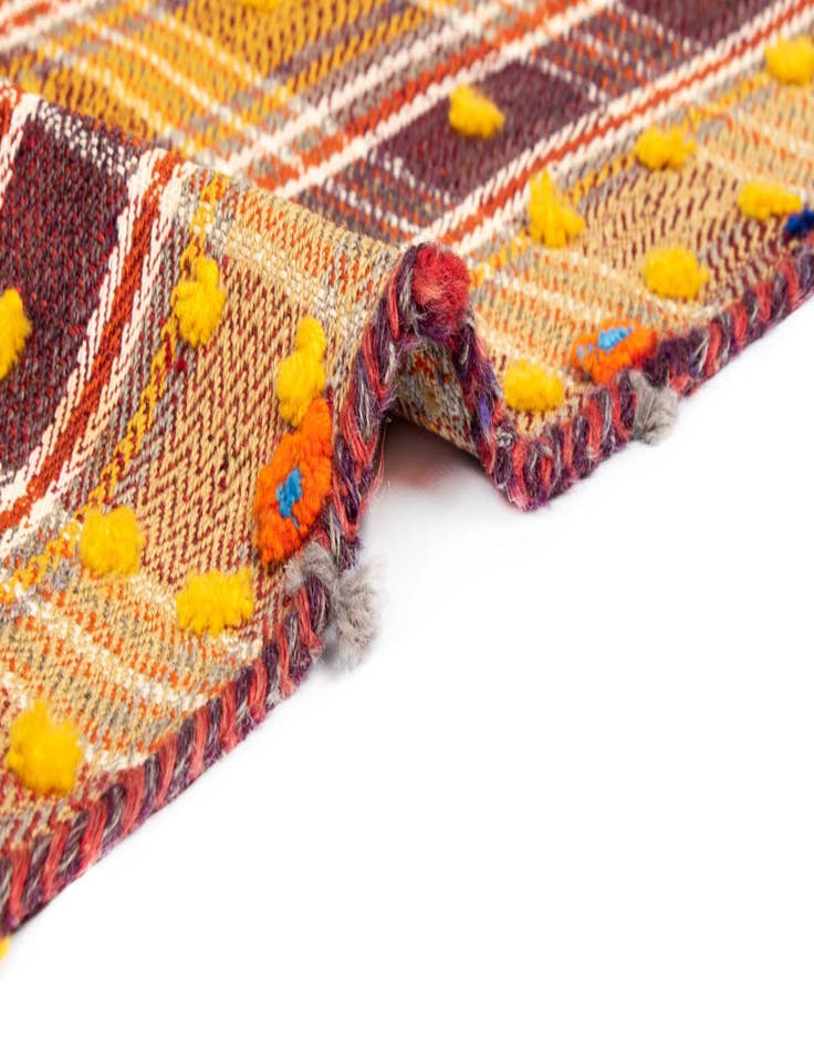 Detail image of  5' 3 x 6' 10 Jajim Wool Rug