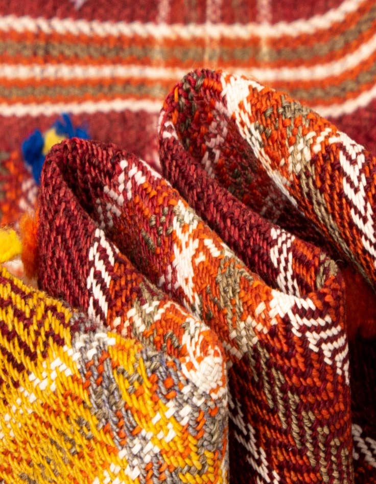 Detail image of  5' 3 x 6' 10 Jajim Wool Rug