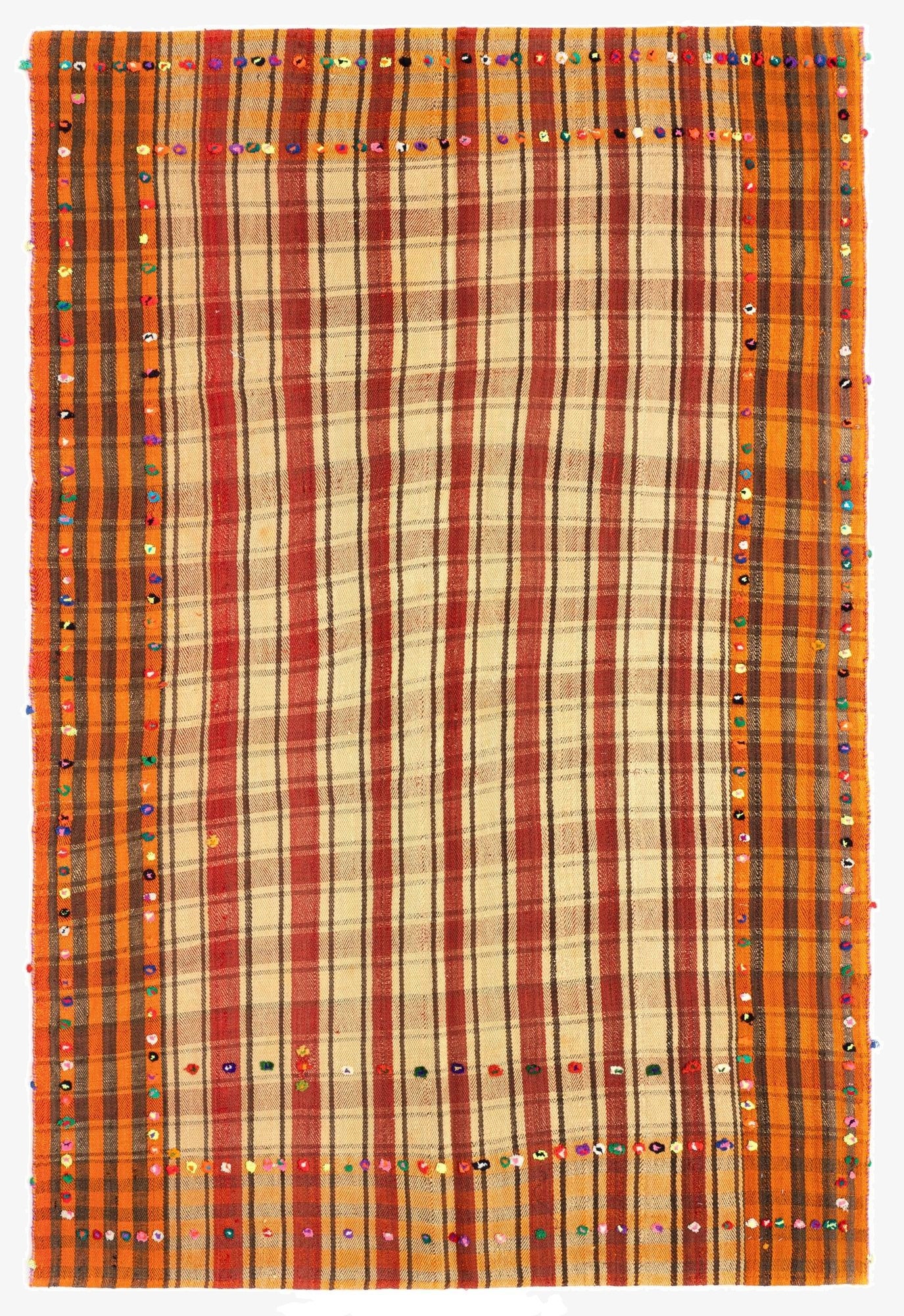  5' 2 x 7' 9 Jajim Wool Rug