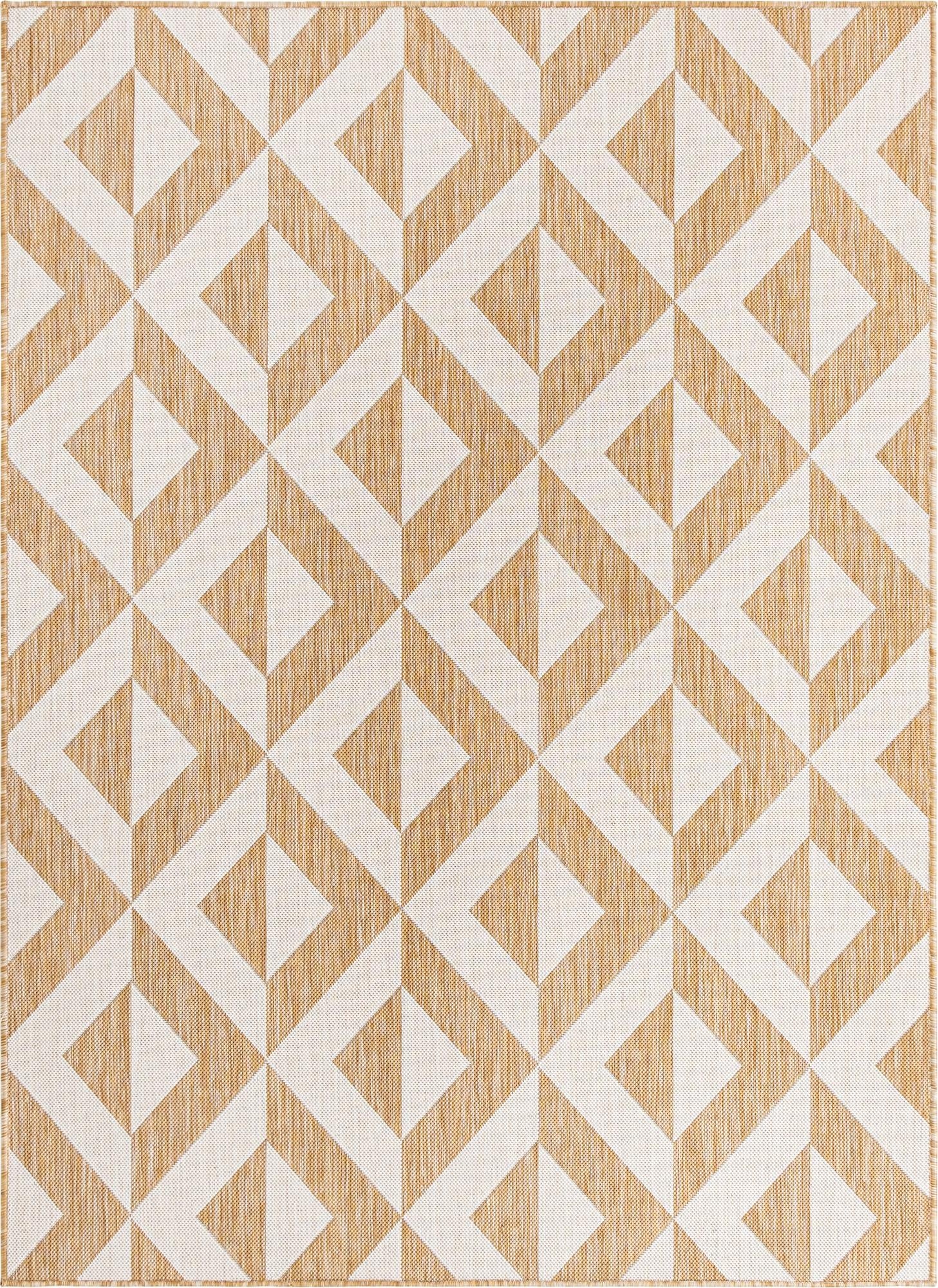  Custom Beige  Washable Jill Zarin Indoor / Outdoor Rug