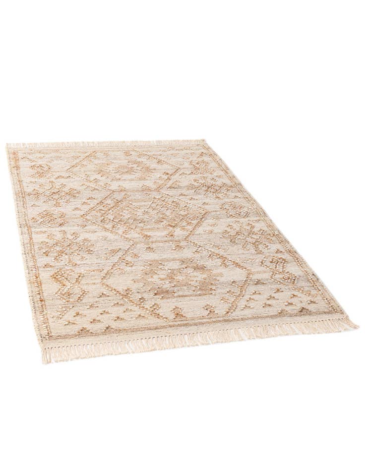 Detail image of  4' 2 x 5' 11  Hand Woven Kala Handwoven Jute Rug