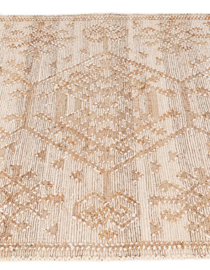 Detail image of  4' 2 x 5' 11  Hand Woven Kala Handwoven Jute Rug