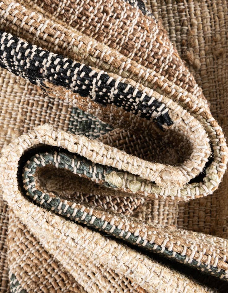 Detail image of  7' 10 x 10'  Hand Woven Kala Handwoven Jute Rug