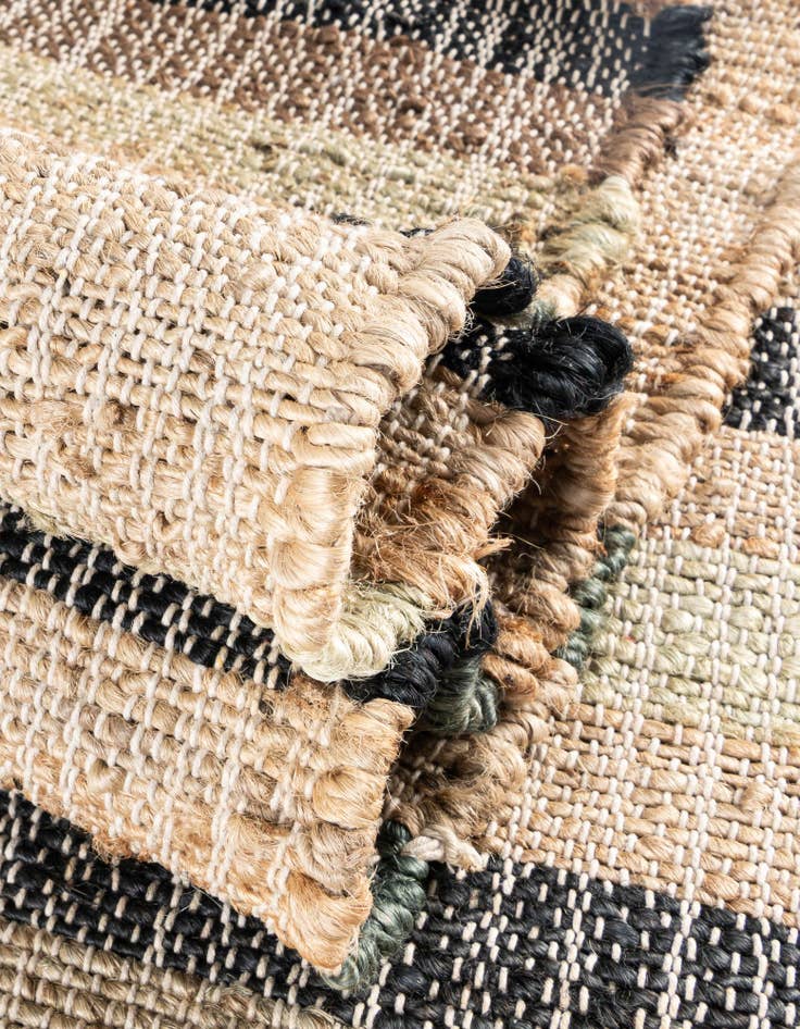 Detail image of  7' 10 x 10'  Hand Woven Kala Handwoven Jute Rug