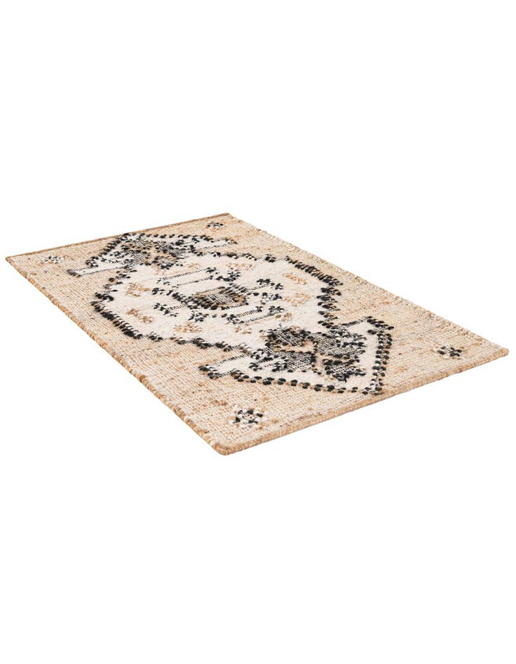 Detail image of  2' x 3' 1  Hand Woven Kala Handwoven Jute Rug