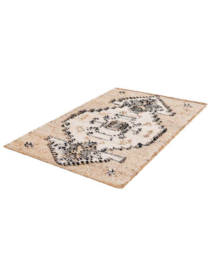 Detail image of  2' x 3' 1  Hand Woven Kala Handwoven Jute Rug