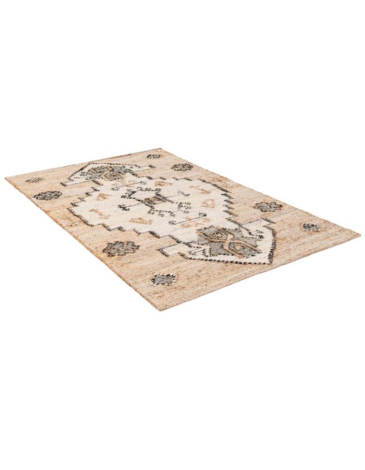 Detail image of  4' 1 x 6' 1  Hand Woven Kala Handwoven Jute Rug