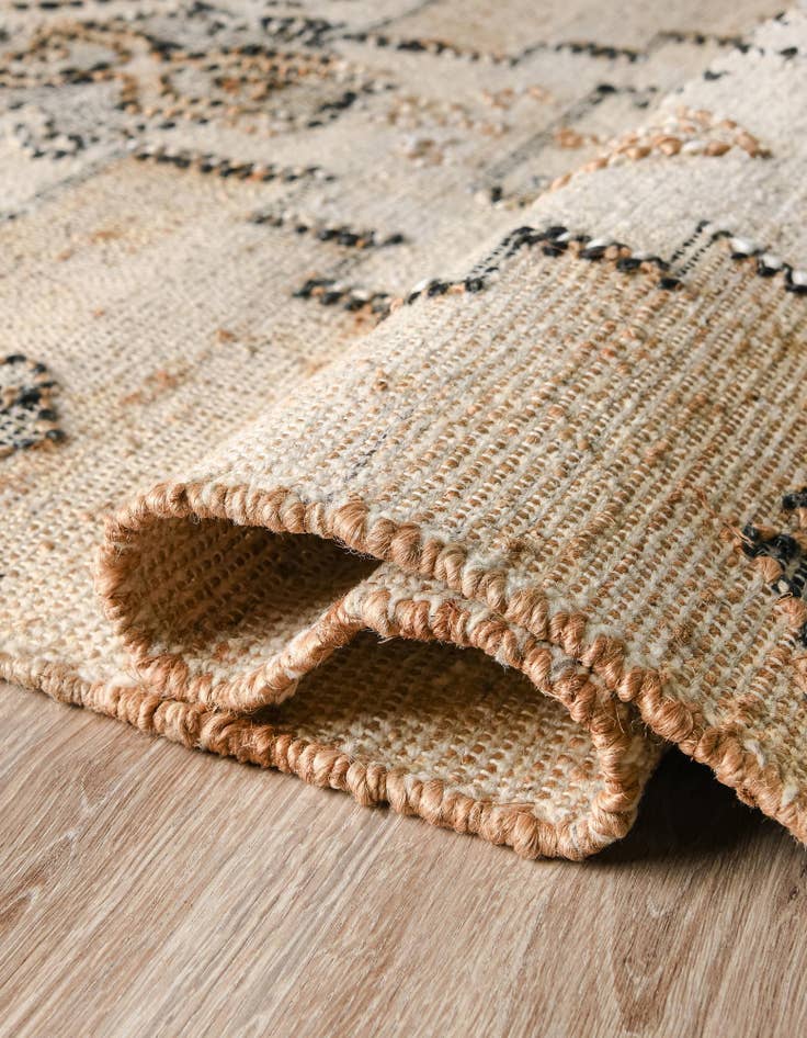 Detail image of  7' 10 x 10'  Hand Woven Kala Handwoven Jute Rug