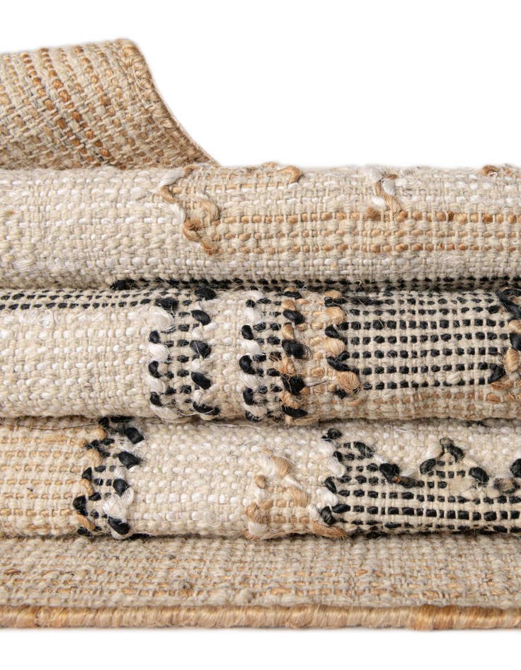 Detail image of  7' 10 x 10'  Hand Woven Kala Handwoven Jute Rug