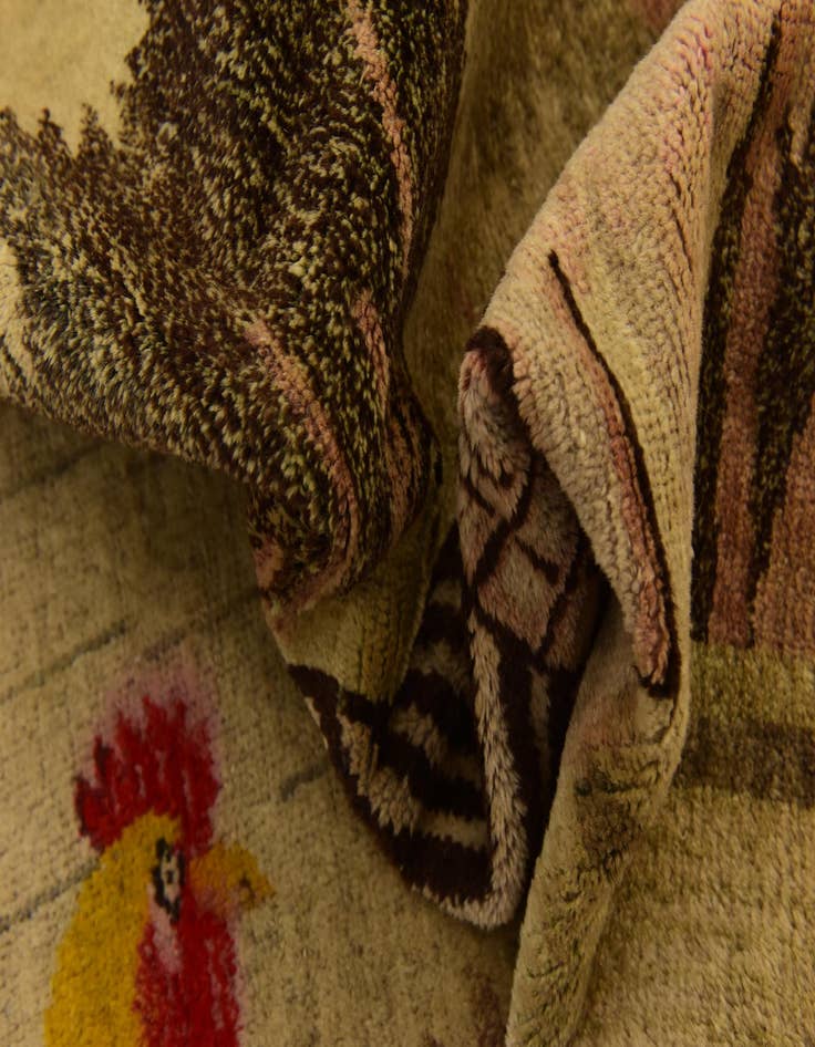 Detail image of 5' 9 x 8' 10 Hand Knotted Karabakh Wool Rug