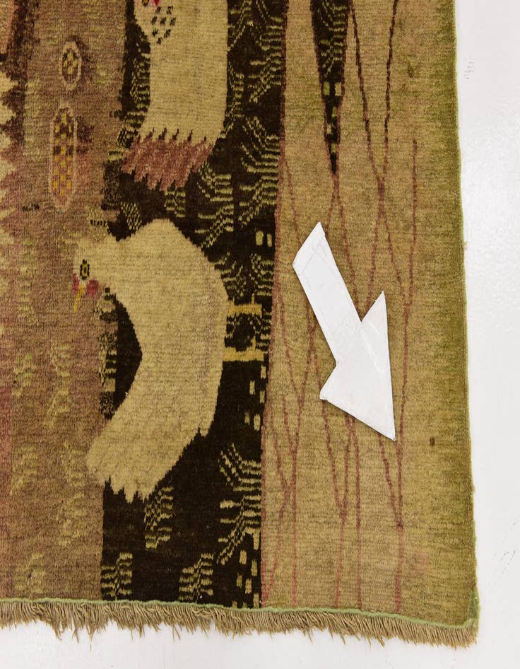 Detail image of 5' 9 x 8' 10 Hand Knotted Karabakh Wool Rug