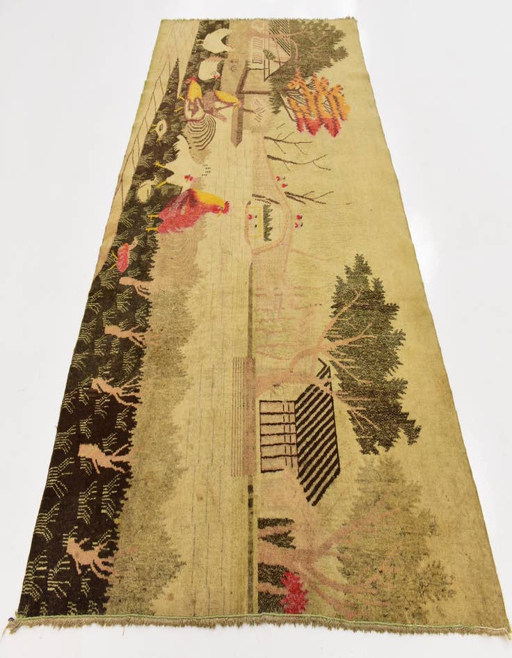 Detail image of 5' 9 x 8' 10 Hand Knotted Karabakh Wool Rug