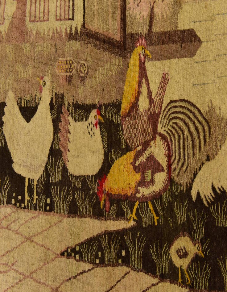 Detail image of 5' 9 x 8' 10 Hand Knotted Karabakh Wool Rug