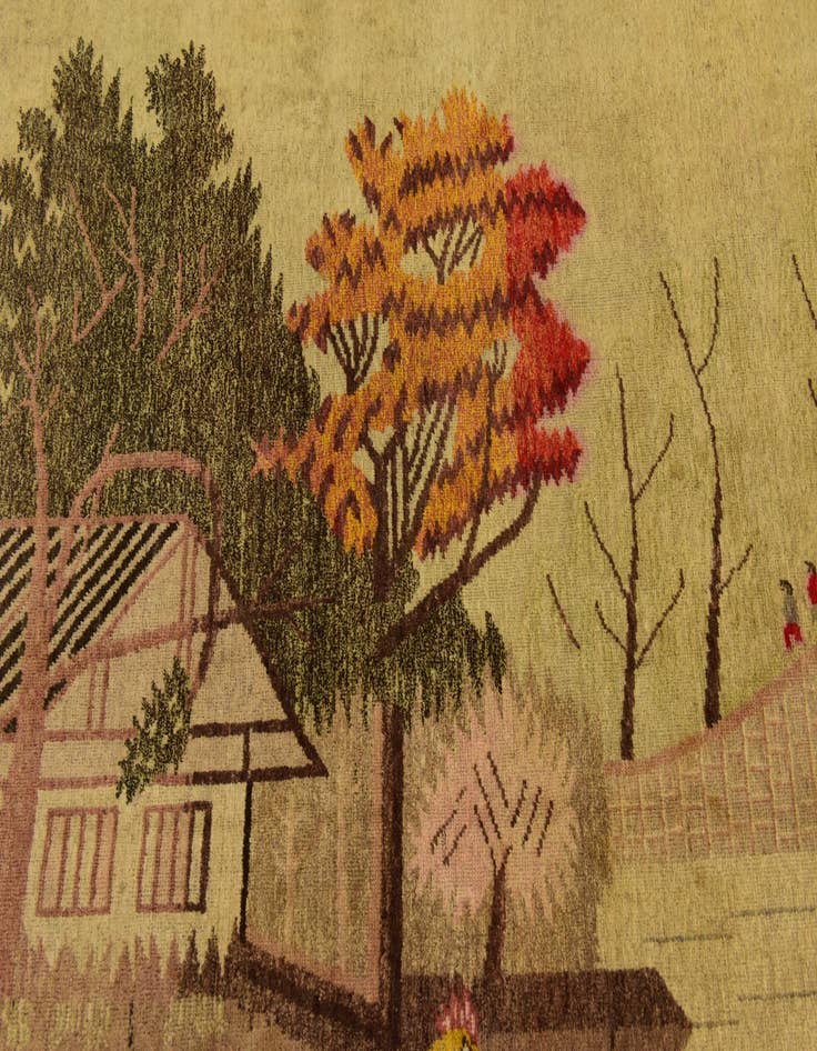 Detail image of 5' 9 x 8' 10 Hand Knotted Karabakh Wool Rug