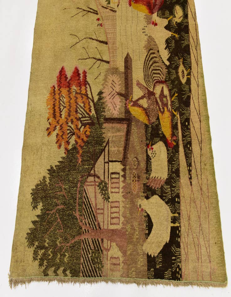 Detail image of 5' 9 x 8' 10 Hand Knotted Karabakh Wool Rug