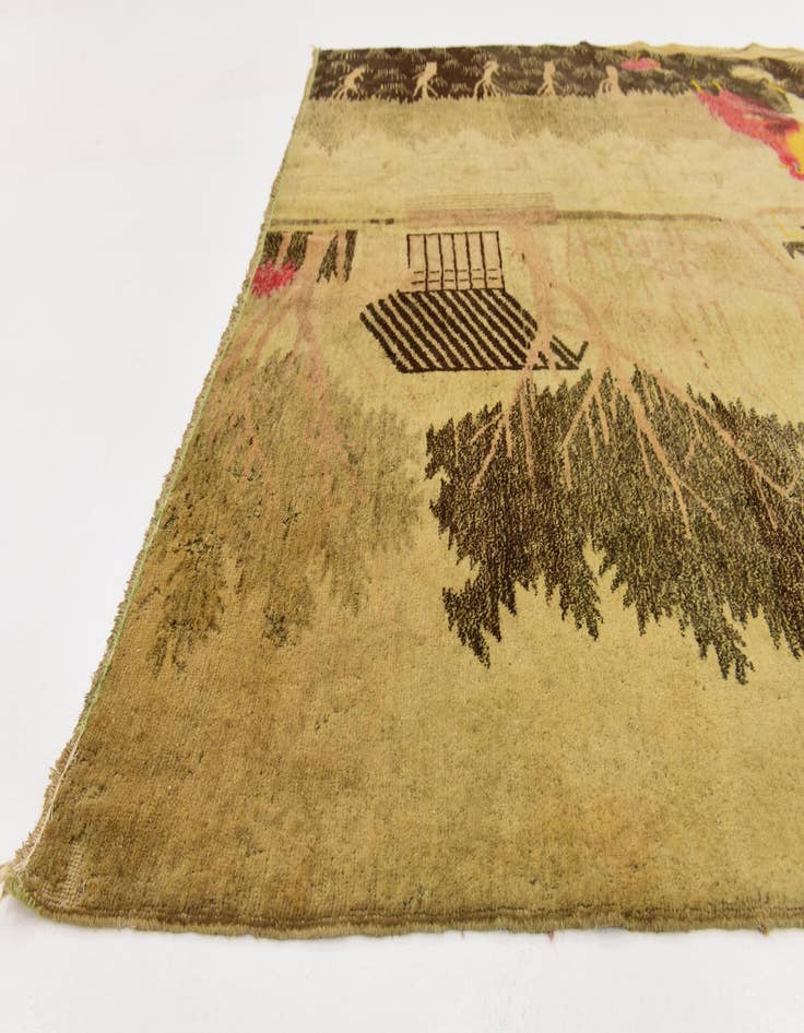 Detail image of 5' 9 x 8' 10 Hand Knotted Karabakh Wool Rug