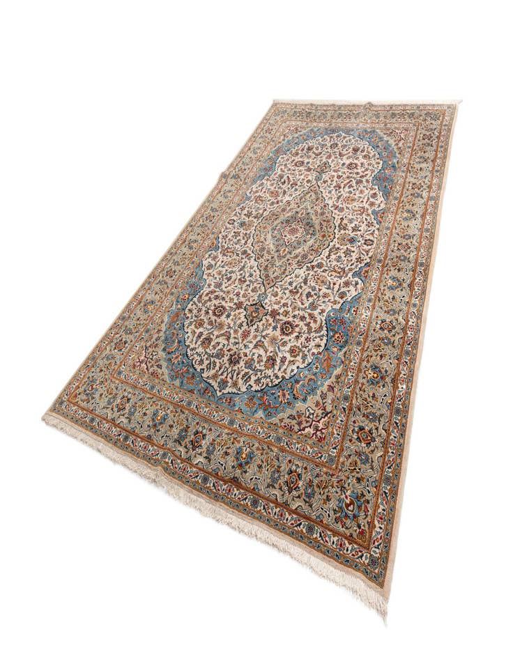 Detail image of  7' 11 x 11' 9 Kashan Wool Rug