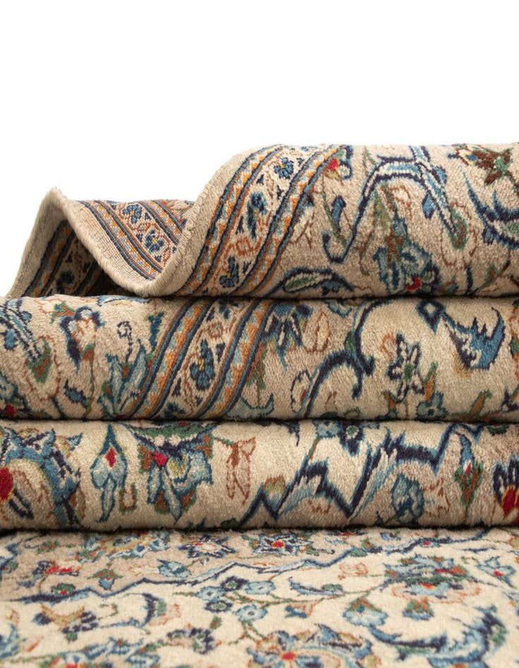 Detail image of  6' 5 x 9' 11 Kashan Wool Rug