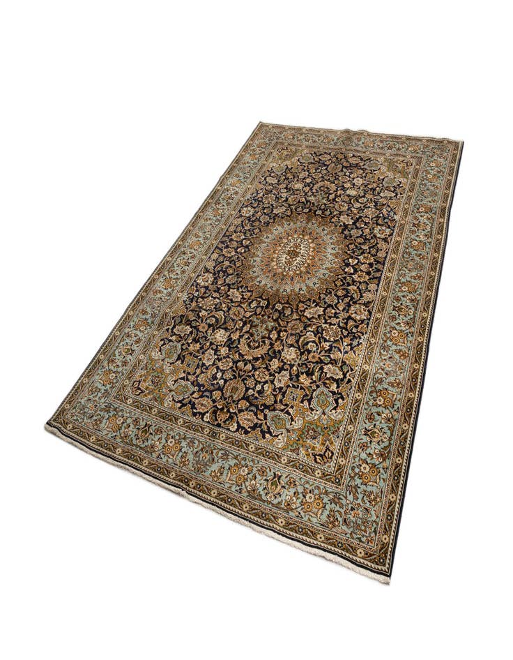 Detail image of  7' 1 x 10' 2 Kashan Wool Rug