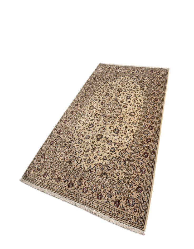 Detail image of  6' 8 x 10' Kashan Wool Rug