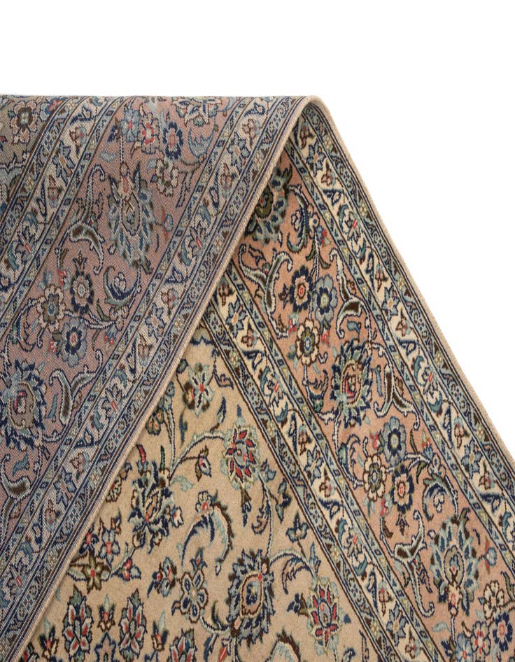 Detail image of  6' 5 x 9' 9 Kashan Wool Rug