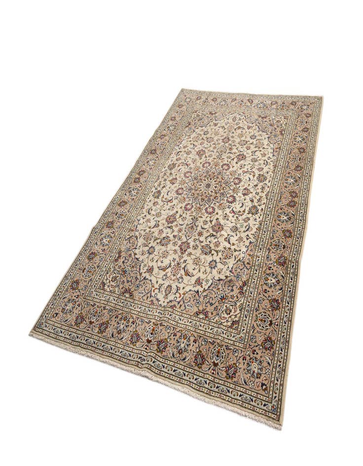 Detail image of  6' 5 x 9' 11 Kashan Wool Rug