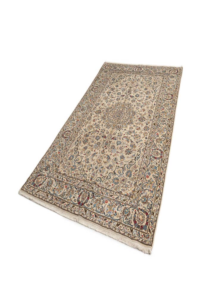 Detail image of  6' 7 x 10' Kashan Wool Rug