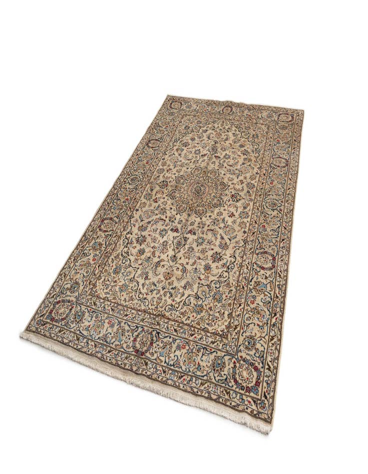 Detail image of  6' 5 x 10' 2 Kashan Wool Rug