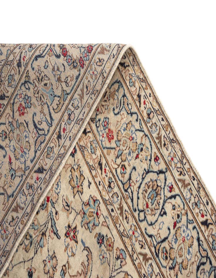 Detail image of  6' 5 x 10' 2 Kashan Wool Rug