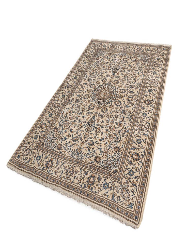 Detail image of  6' 4 x 9' 6 Kashan Wool Rug