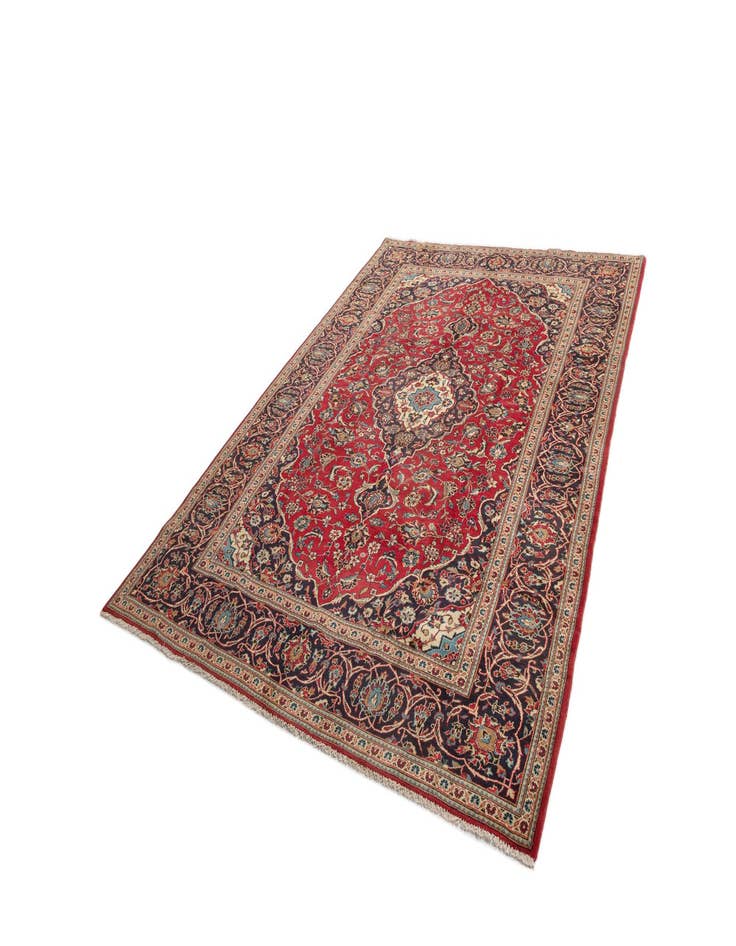 Detail image of  8' x 11' Kashan Wool Rug