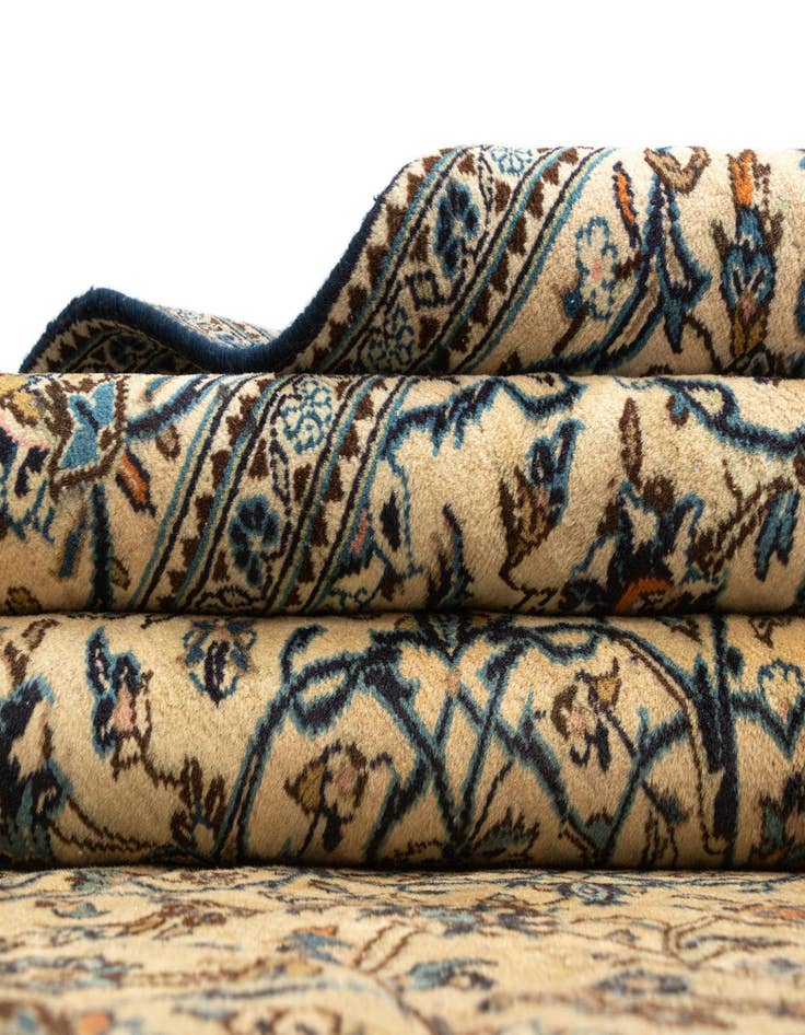 Detail image of  6' 3 x 9' 9 Kashan Wool Rug