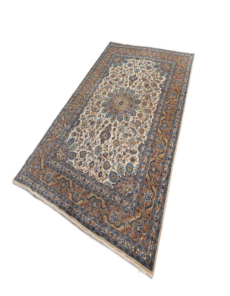 Detail image of  6' 7 x 9' 8 Kashan Wool Rug