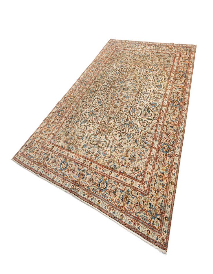 Detail image of  8' 7 x 11' 8 Kashan Wool Rug