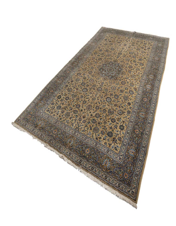 Detail image of  9' 9 x 16' 5 Kashan Wool Rug