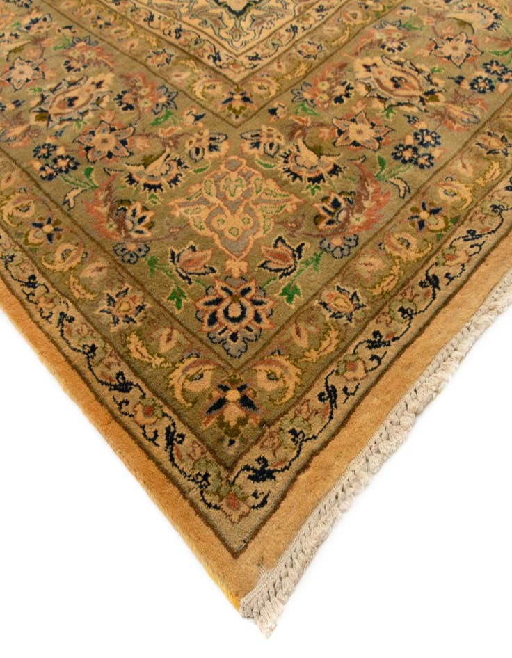 Detail image of  8' x 12' 4  Hand Knotted Kashan Persian Rug