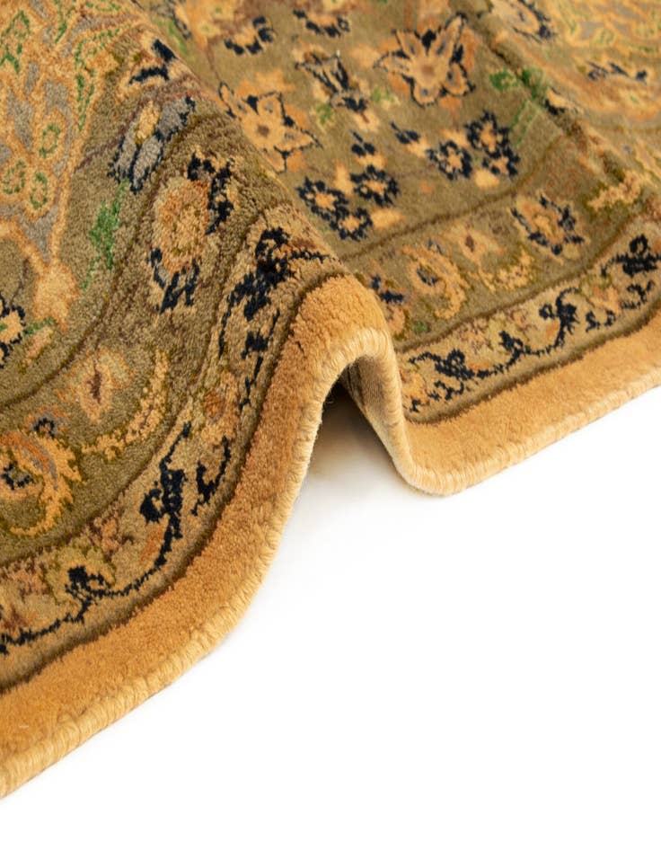 Detail image of  8' x 12' 4  Hand Knotted Kashan Persian Rug